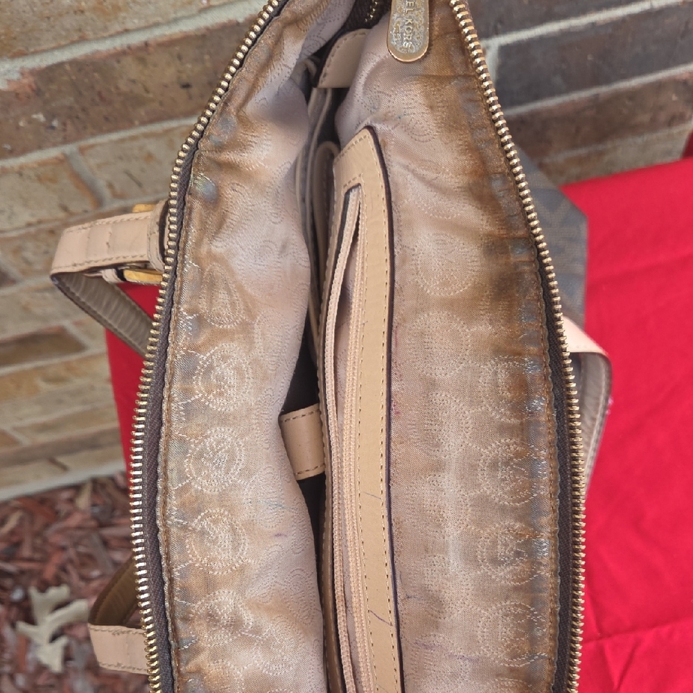 MK Brown Monogram Tote Bag - Picture 16 of 16